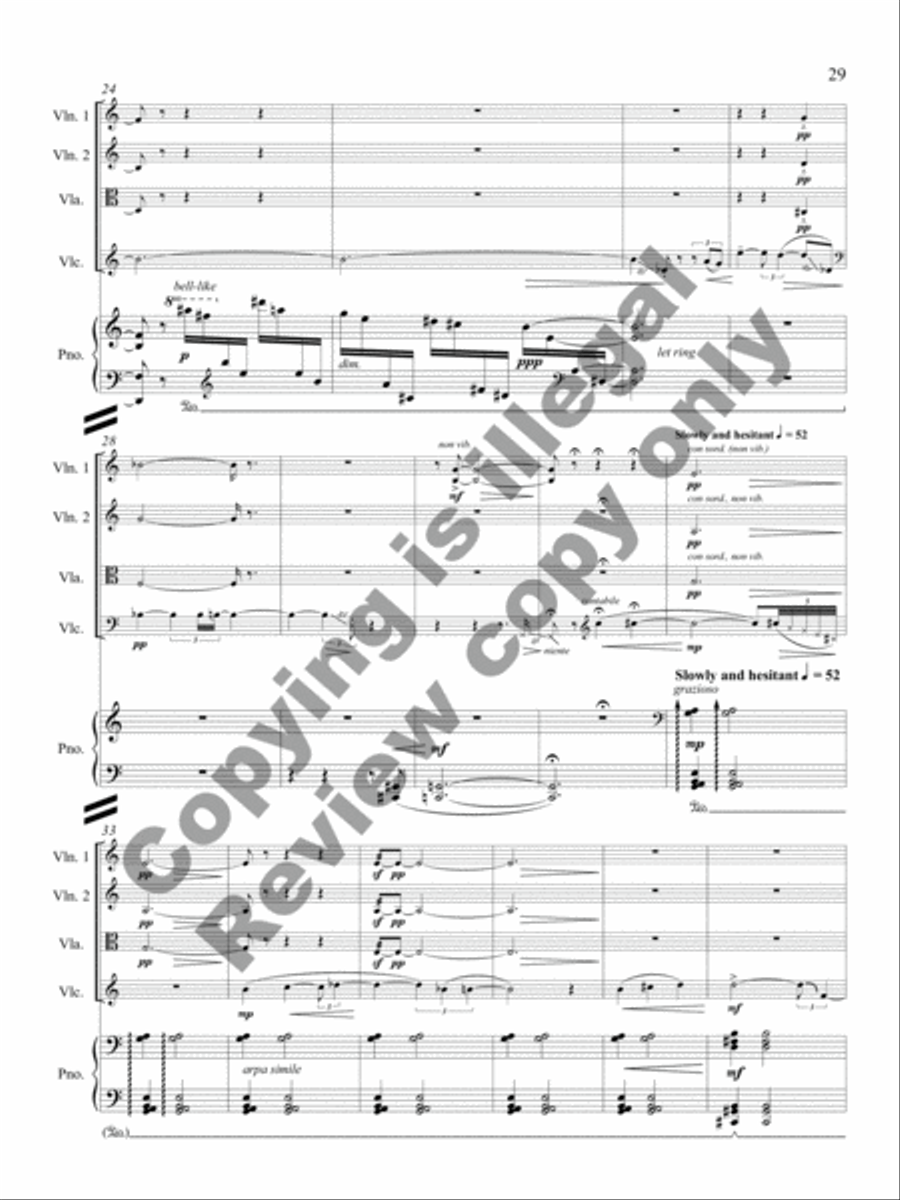 Revelations Piano Quintet scores gallery preview page 20