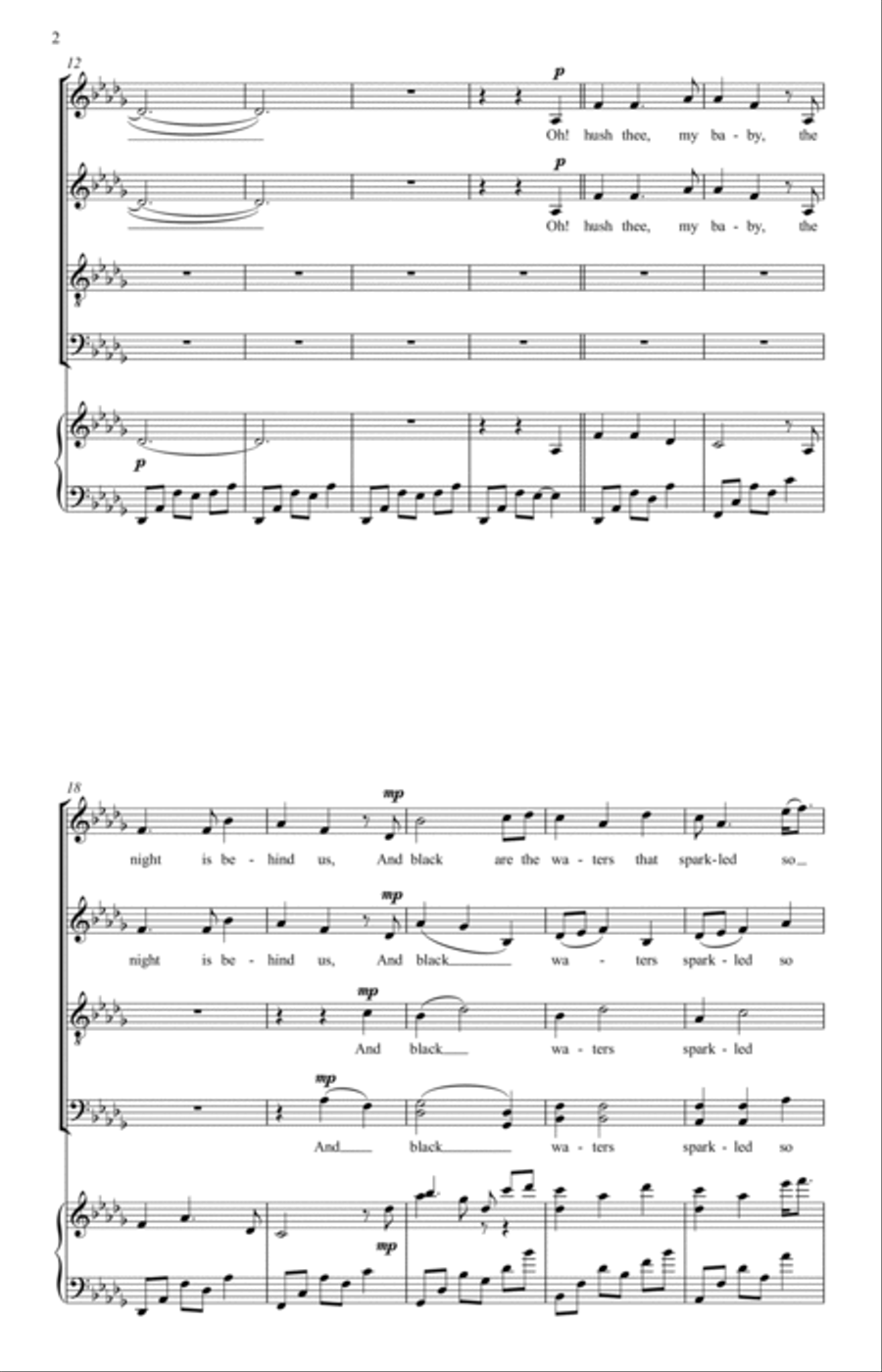 The Seal Lullaby 4-Part scores gallery preview page 2
