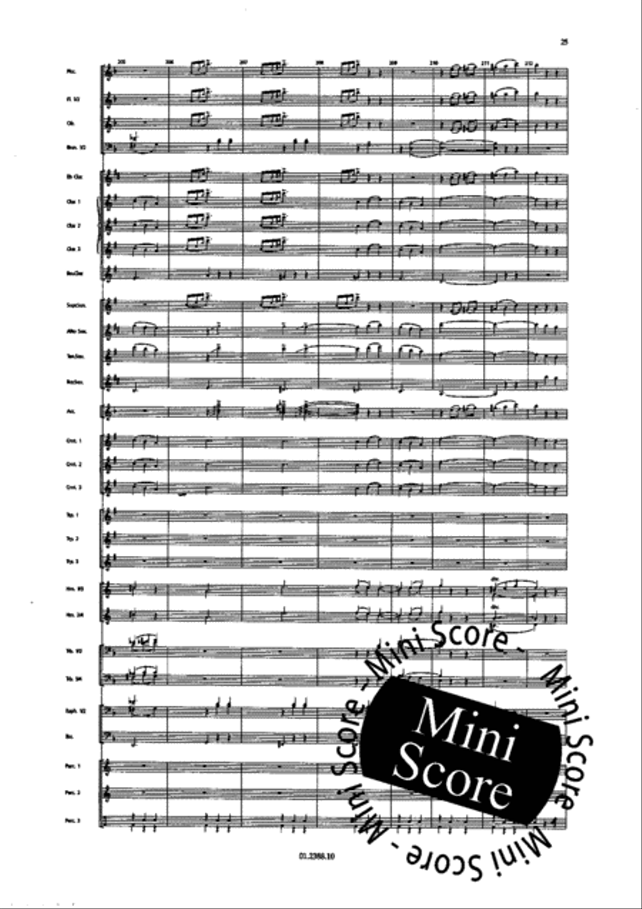 Paris Chansons Concert Band scores gallery preview page 31