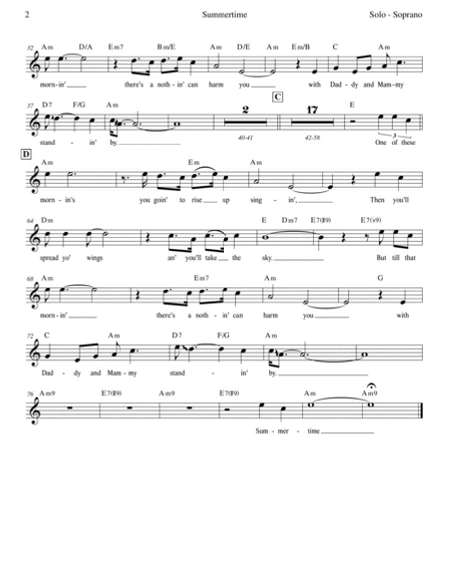 Summertime Summertime Voice scores gallery preview page 2