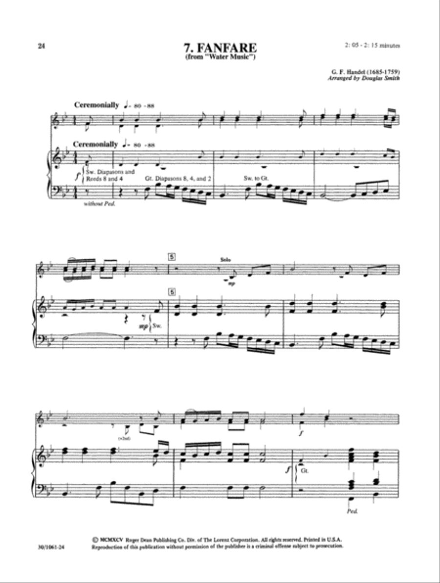 Classics for Trumpet and Keyboard - Full Score