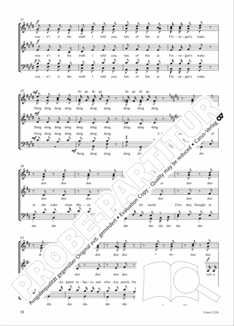Choral Collection Folk Songs Choir scores gallery preview page 19