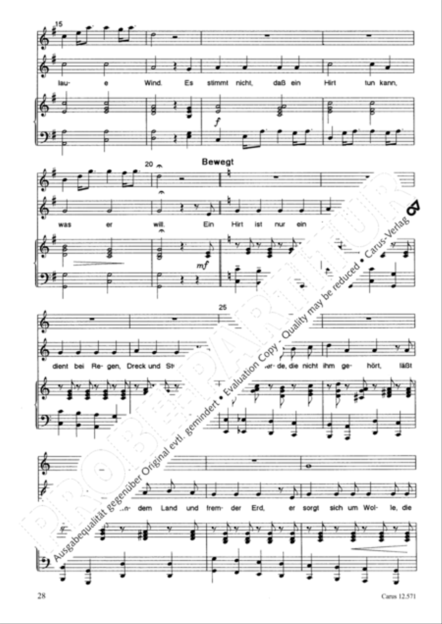 O je, Bethlehem Unison Choir scores gallery preview page 29