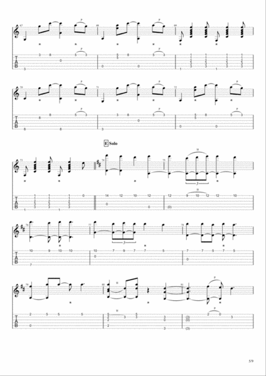 So Lonely So Lonely Electric Guitar scores gallery preview page 5