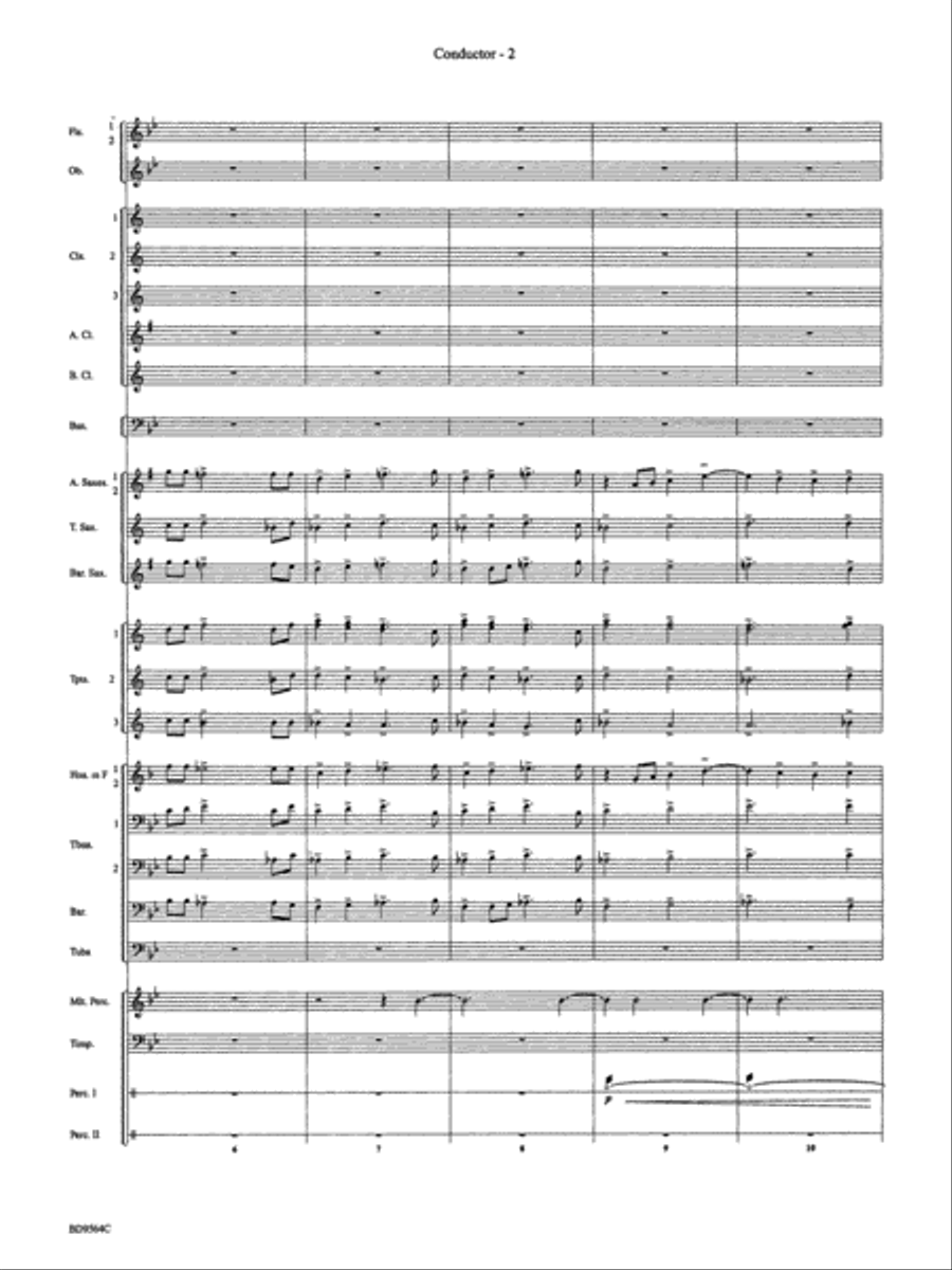 Where the Black Hawk Soars: Score Concert Band scores gallery preview page 4