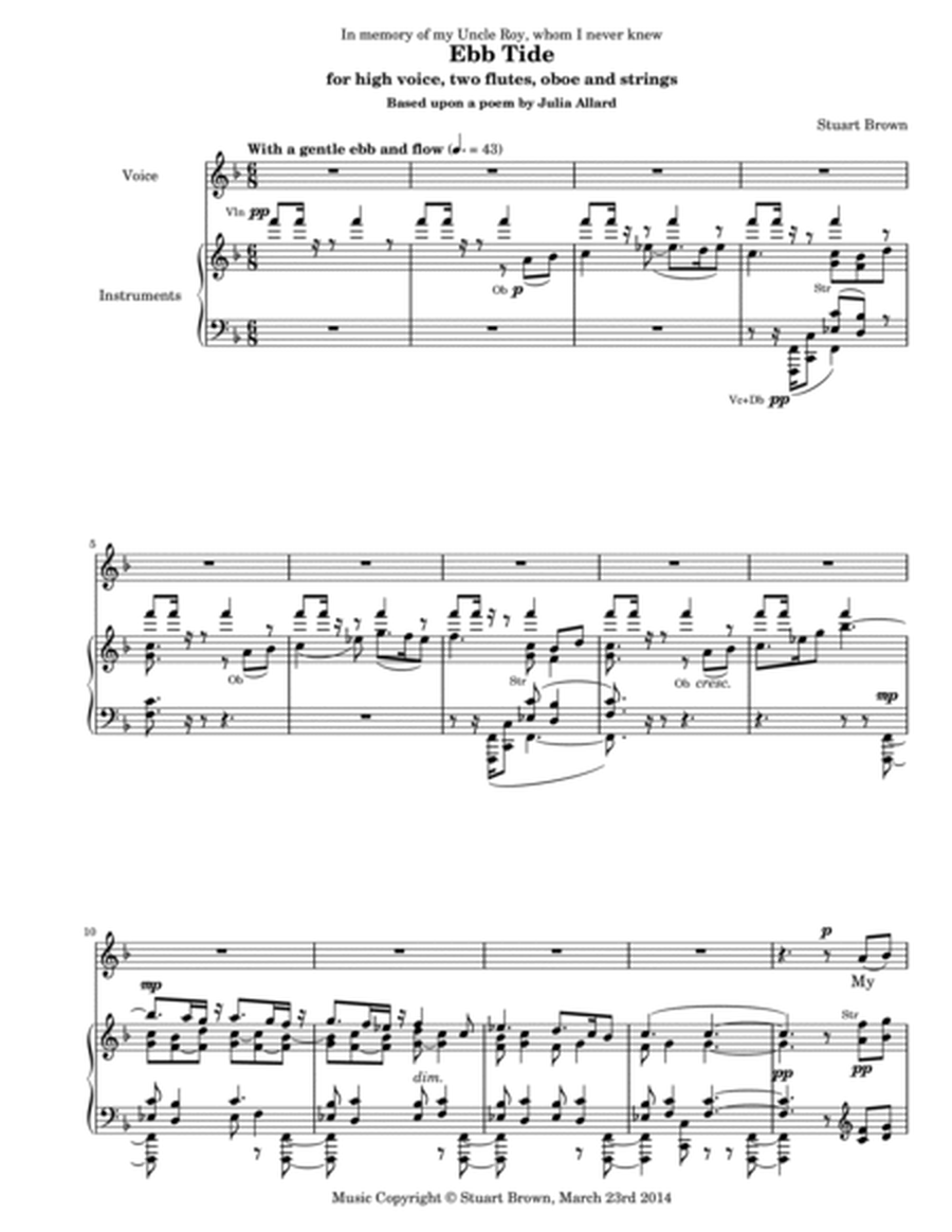Ebb Tide (Vocal score only) - Score Only image number null