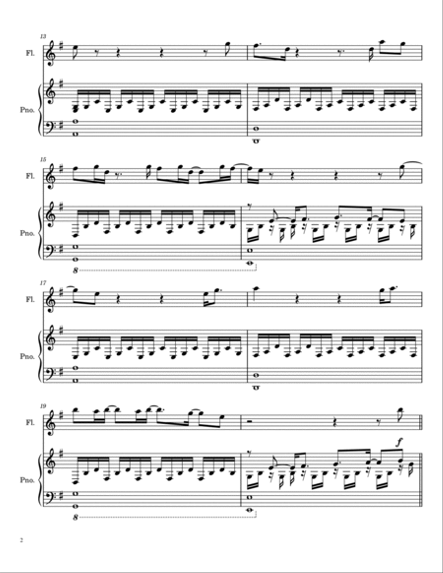 Break My Heart Again Flute Solo scores gallery preview page 2