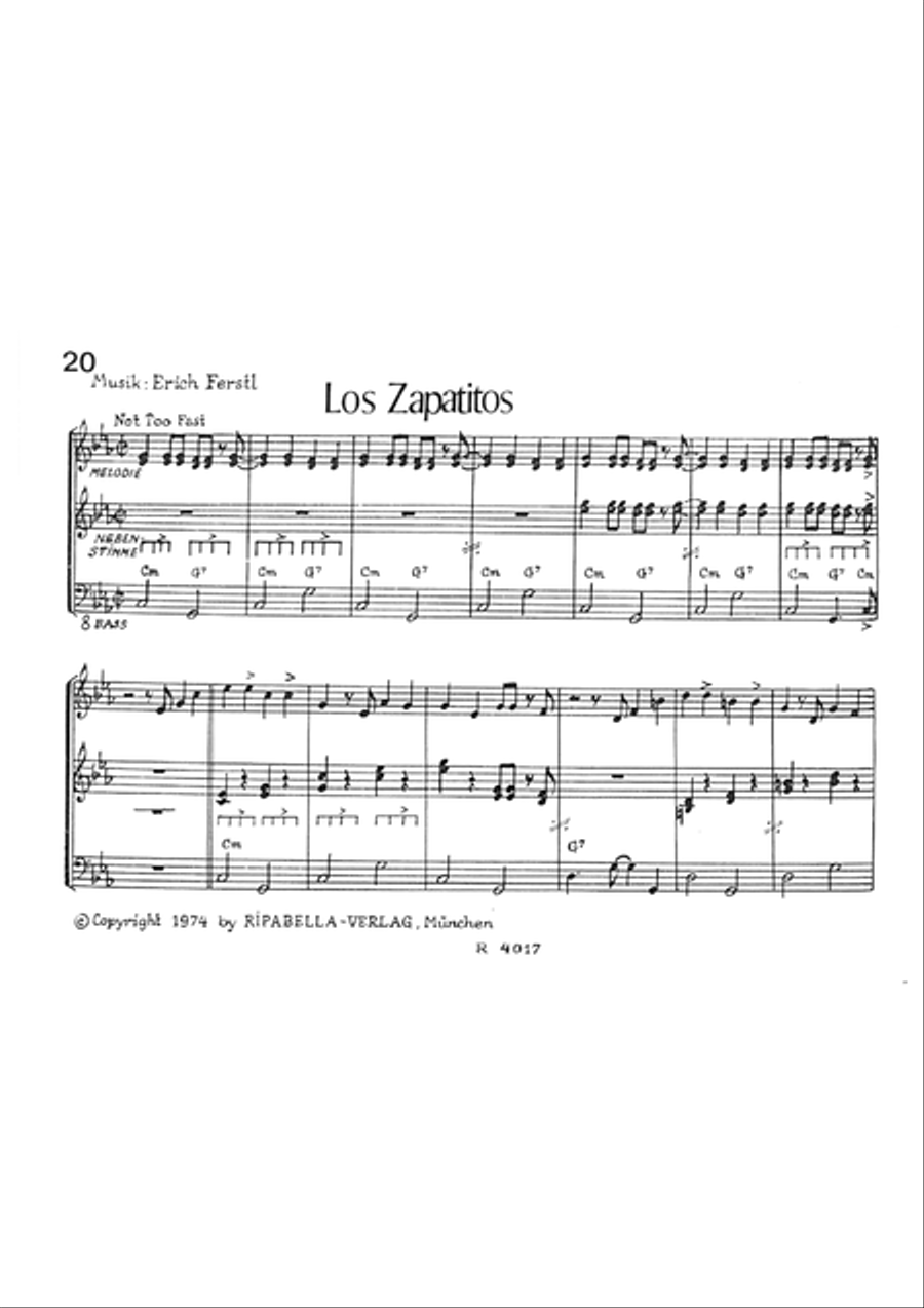 Los Zapatitos Los Zapatitos Piano Solo scores gallery preview page 3