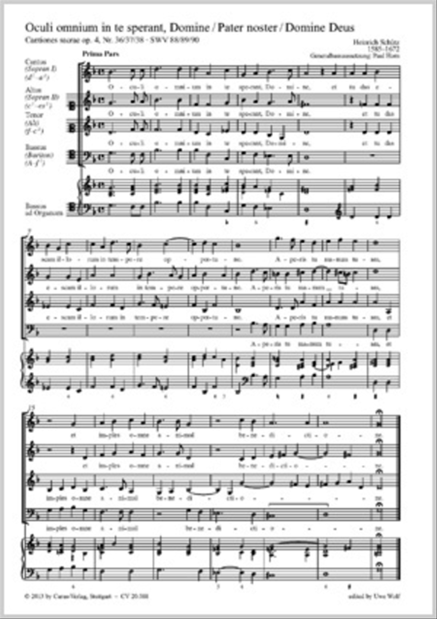 Oculi omnium in te sperant, Domine Score scores gallery preview page 1