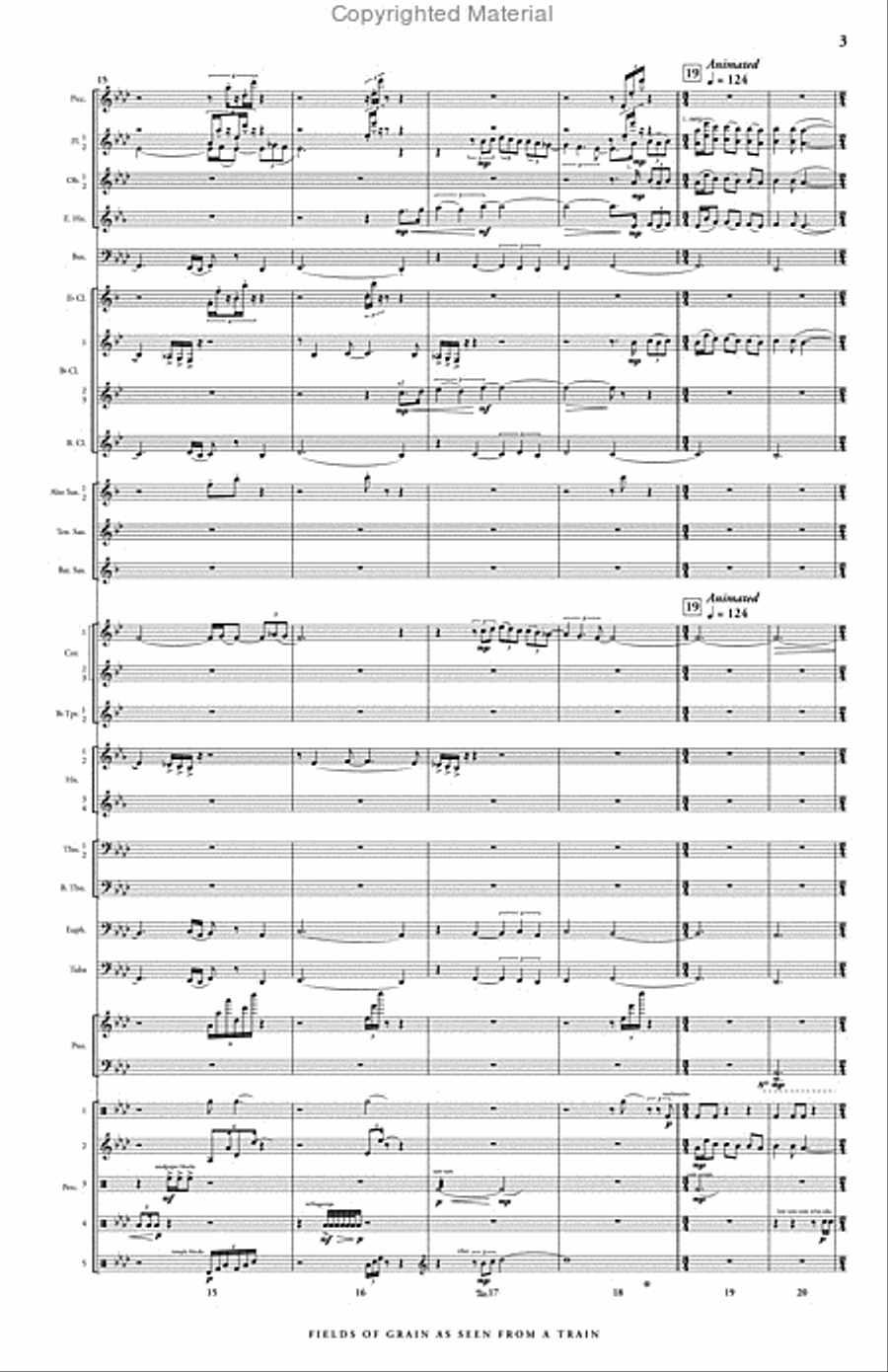 Fields of Grain as Seen from a Train Concert Band scores gallery preview page 4