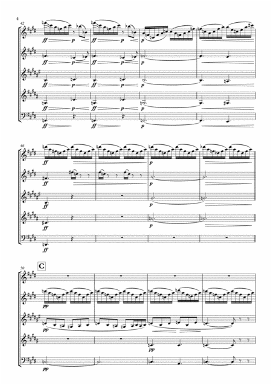 Peer Gynt Suite No. 1Op. 46 arranged for Woodwind Quintet Woodwind Quintet scores gallery preview page 6
