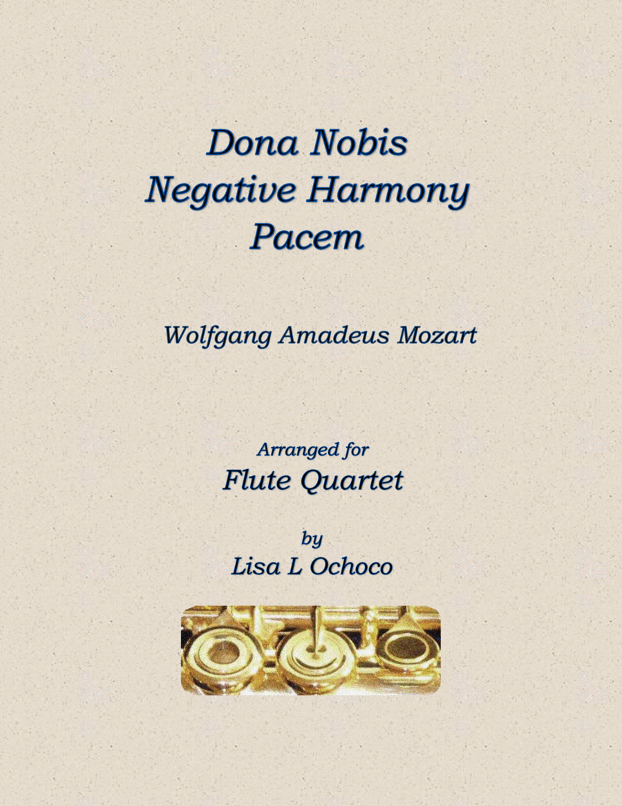 Dona Nobis Negative Harmony Pacem for Flute Quartet image number null