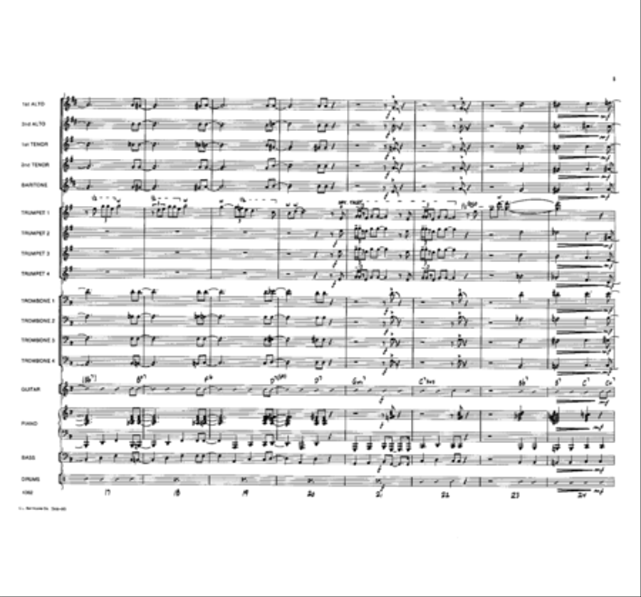 Wah, Wah! Jazz Ensemble scores gallery preview page 4