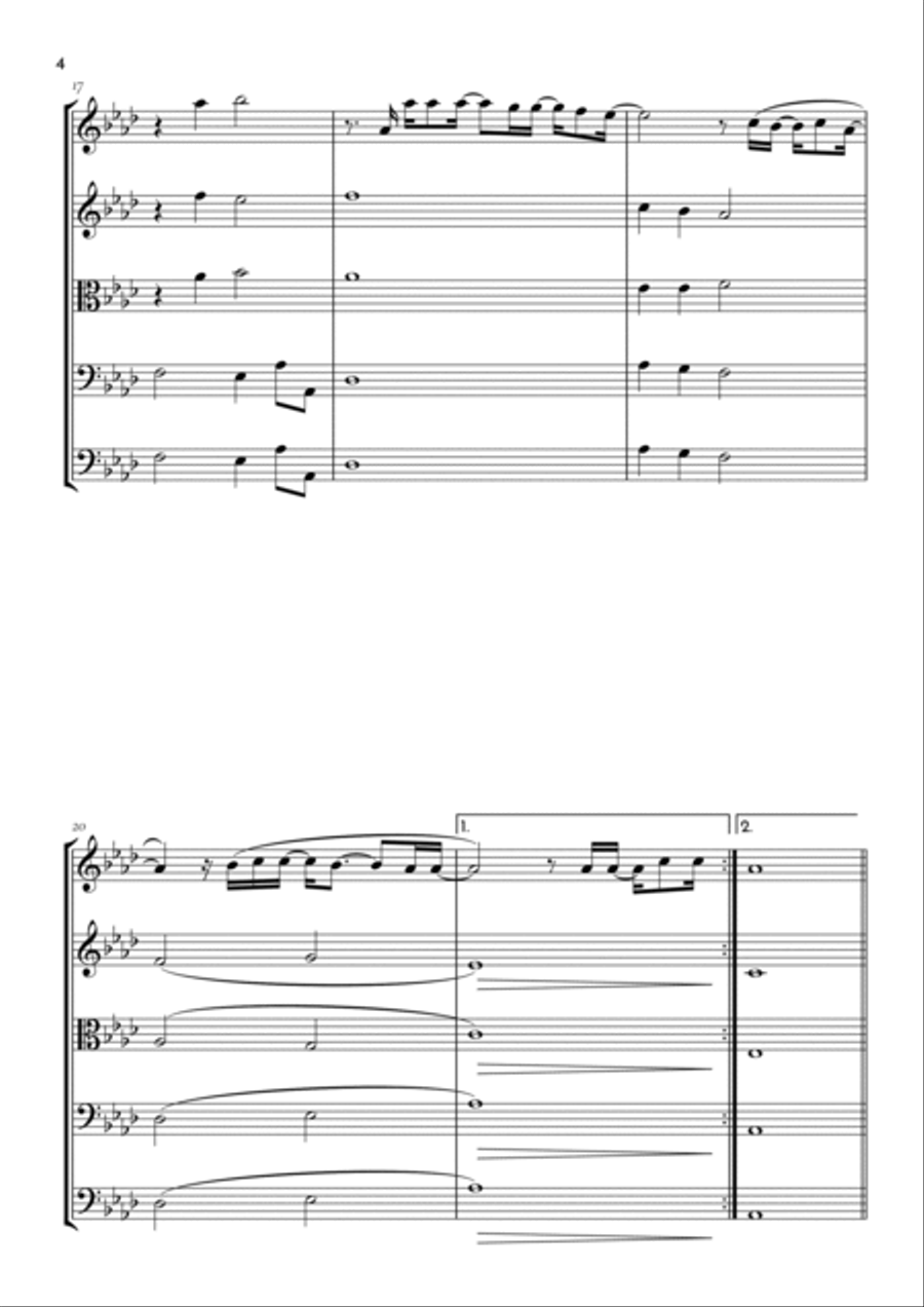 Goodness Of God String Quintet scores gallery preview page 4
