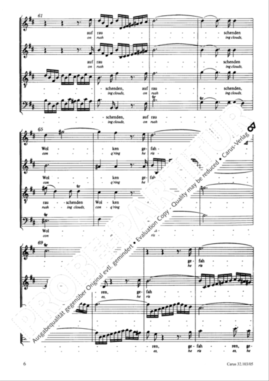 O tremble bow down now (Erzittert und fallet) 4-Part scores gallery preview page 7