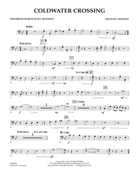 Coldwater Crossing - Trombone/Baritone B.C./Bassoon