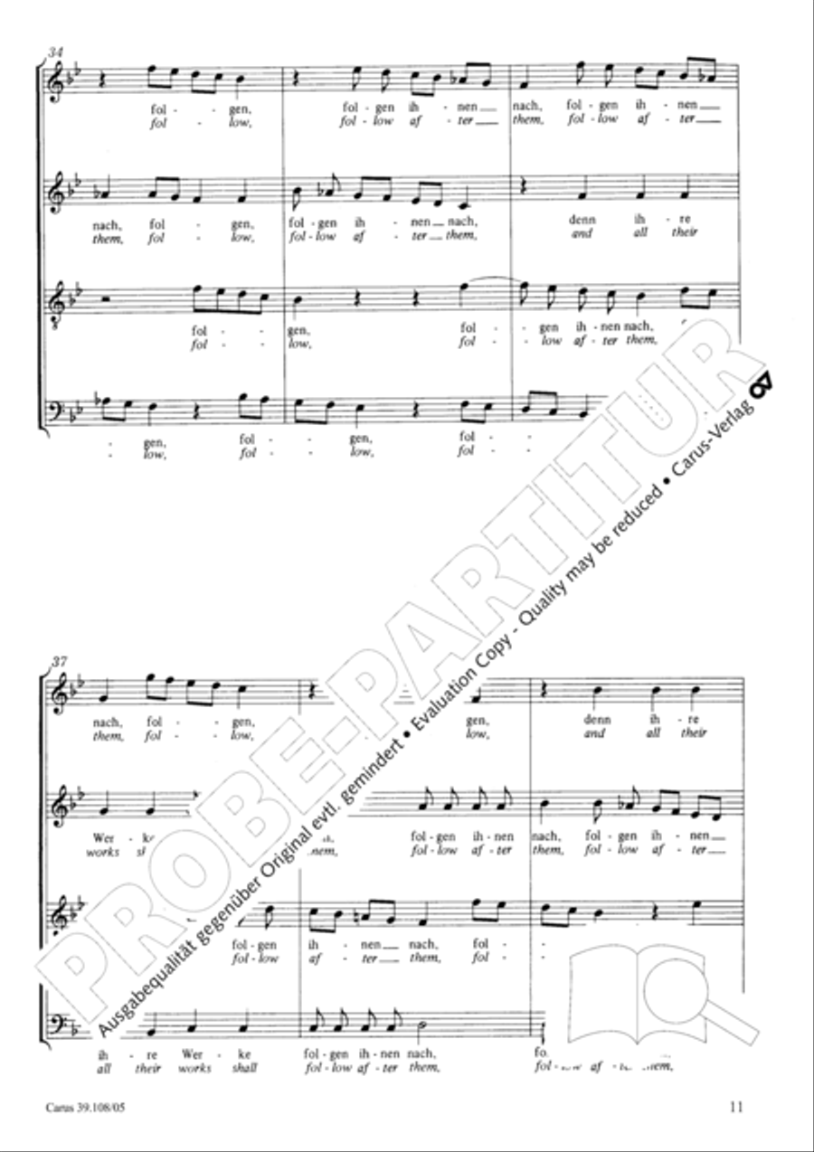 My longing is unbounded (Herzlich tut mich verlangen) TB scores gallery preview page 12