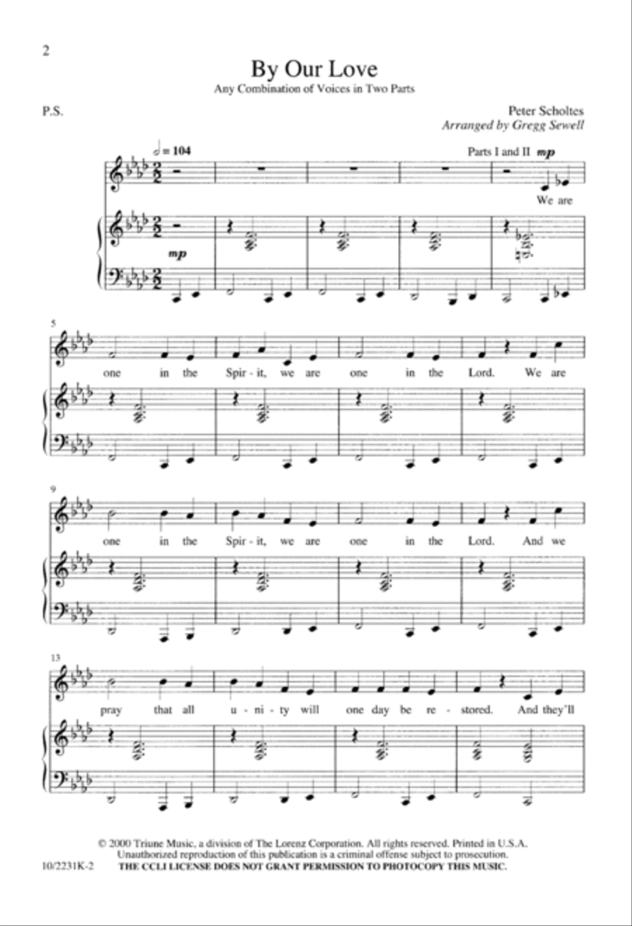 By Our Love By Our Love 2-Part scores gallery preview page 2