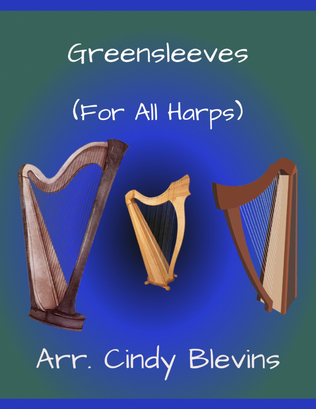 Book cover for Greensleeves, Lap Harp Solo