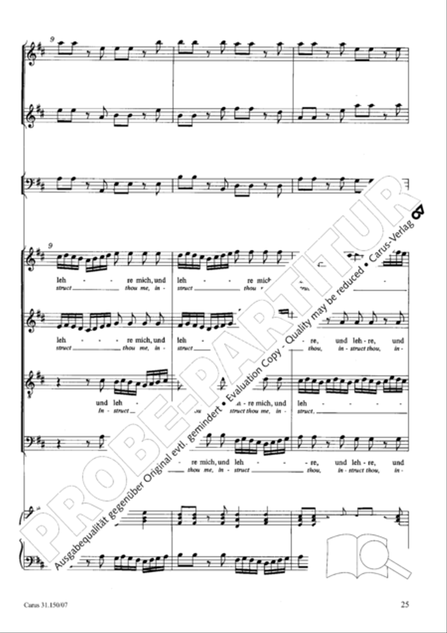 O my Lord, I long for thee (Nach dir, Herr, verlanget mich) 4-Part scores gallery preview page 26