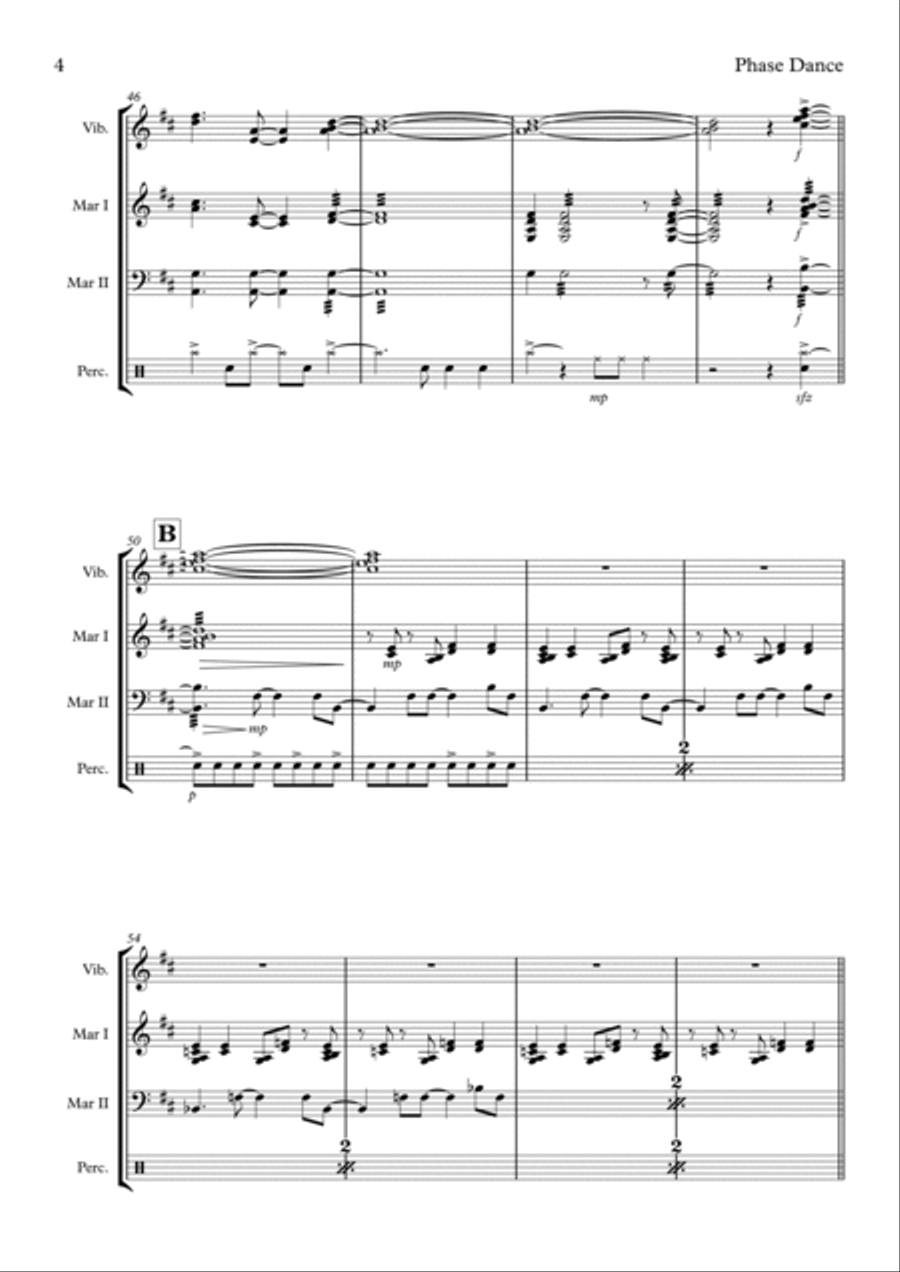 Phase Dance Percussion Ensemble scores gallery preview page 4