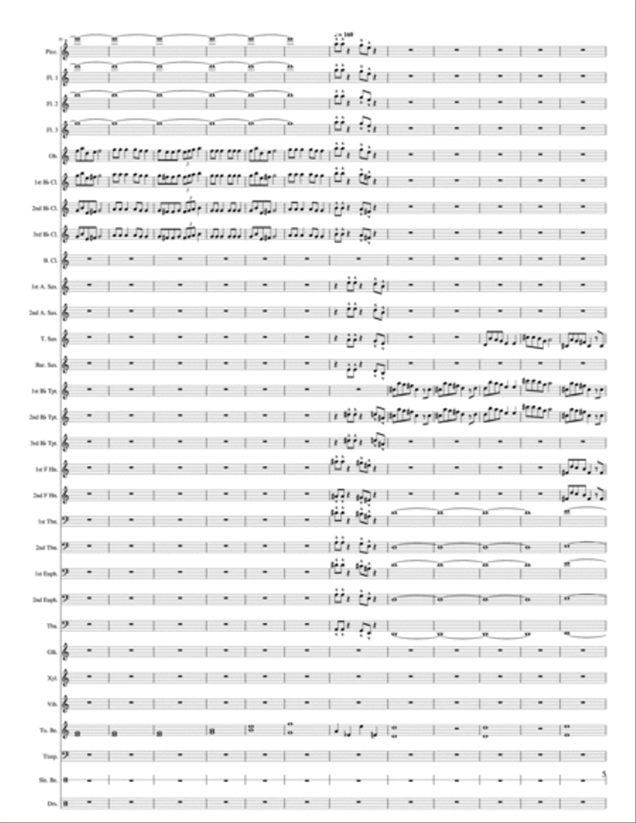 When The Sleigh Ride Ends... (Variations on Jingle Bells) Concert Band scores gallery preview page 5