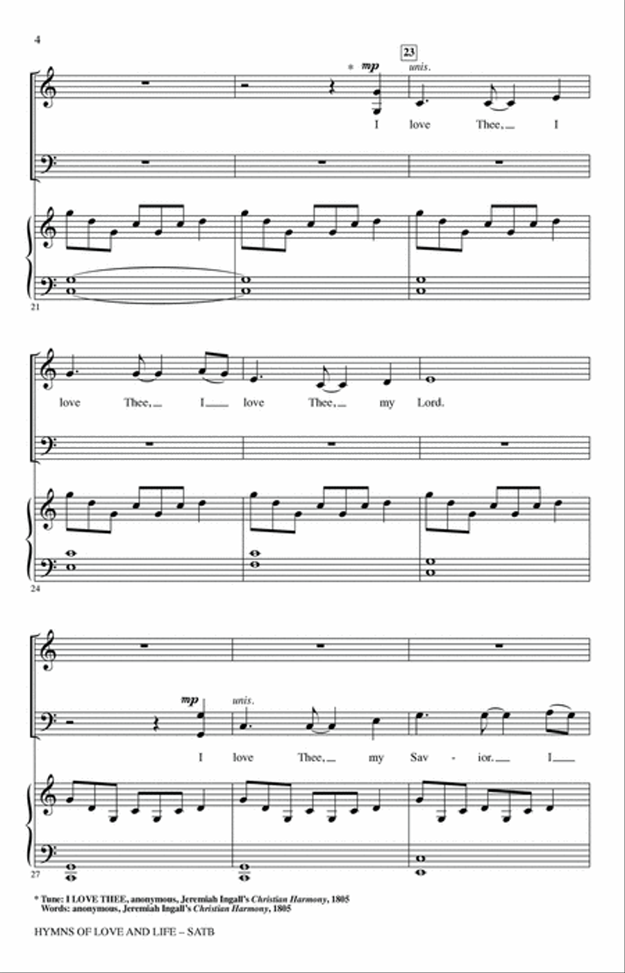 Hymns Of Love And Life Hymns Of Love And Life 4-Part scores gallery preview page 3