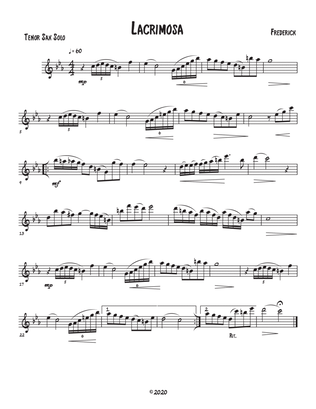 Lacrimosa (Tenor Sax solo with piano accompaniment)