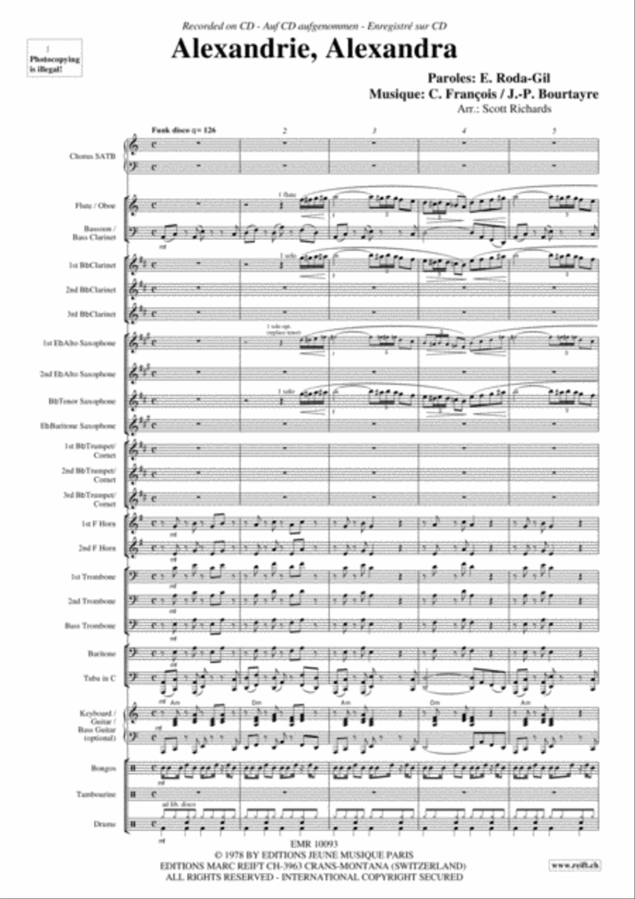 Alexandrie, Alexandra Alexandrie, Alexandra 4-Part scores gallery preview page 4