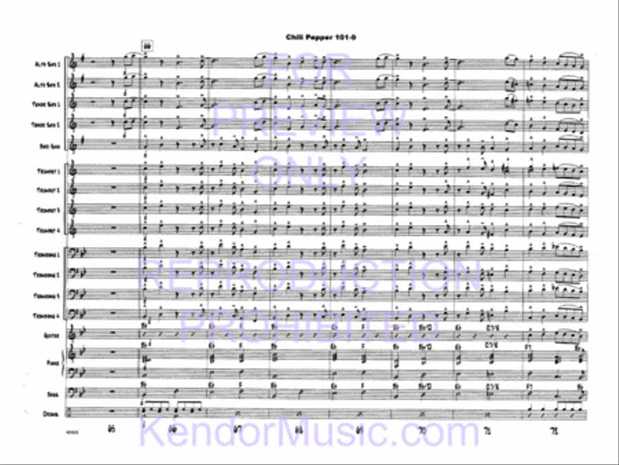 Chili Pepper 101 Chili Pepper 101 Jazz Ensemble scores gallery preview page 11