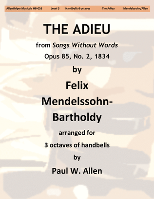 "The Adieu" from Songs Without Words
