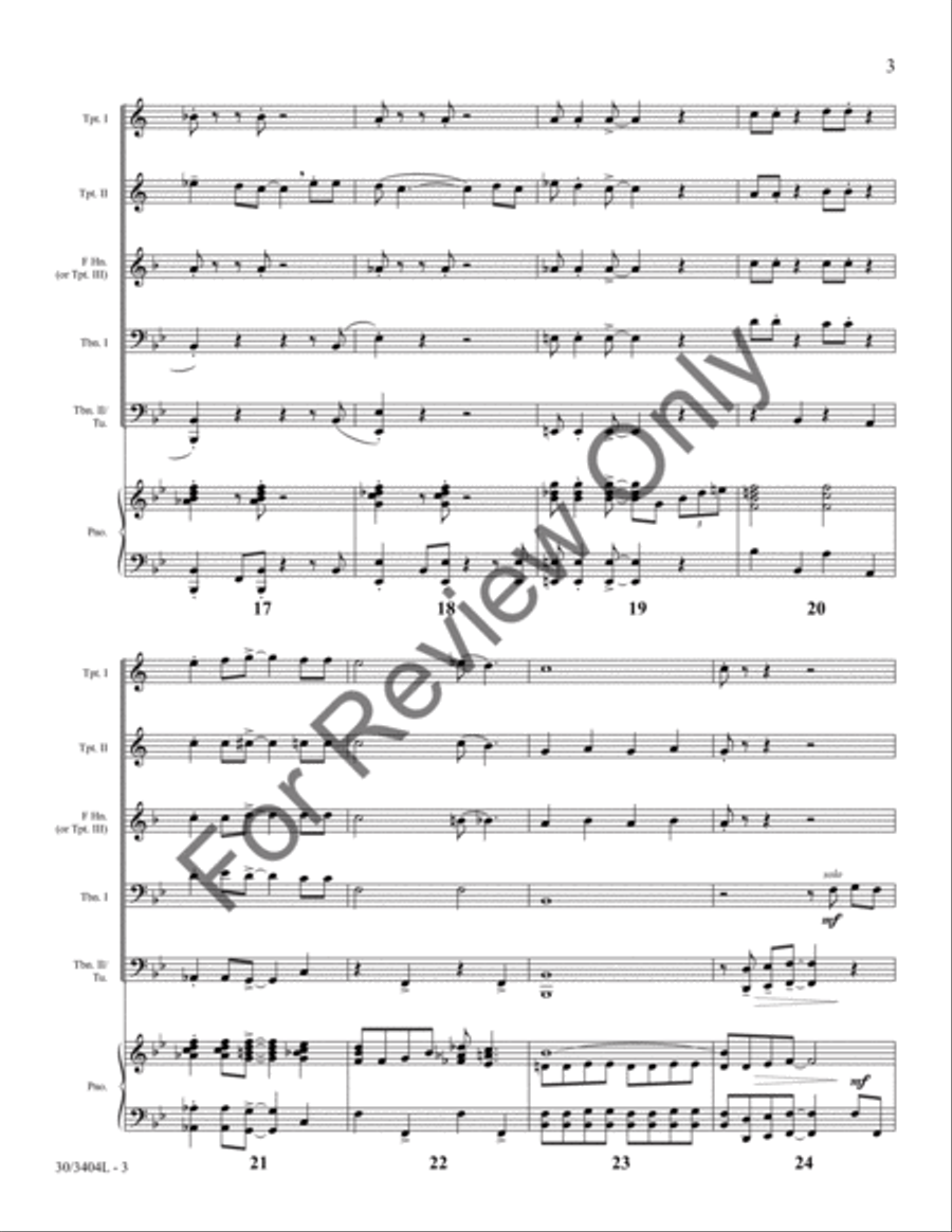 What a Wonderful Child What a Wonderful Child Brass Ensemble scores gallery preview page 4