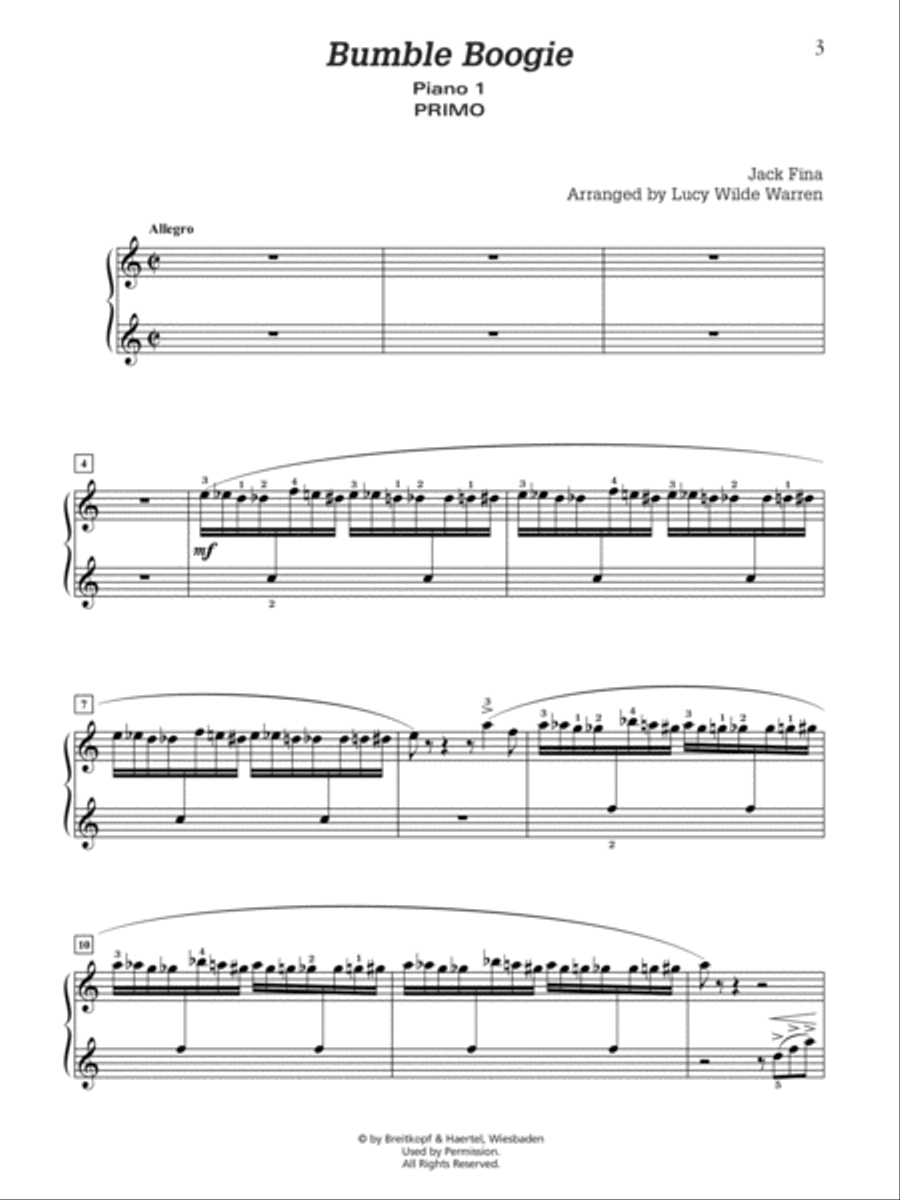Bumble Boogie Bumble Boogie Small Ensemble scores gallery preview page 3