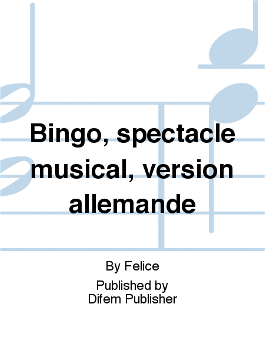 Bingo, spectacle musical, version allemande Brass Band scores gallery preview page 1