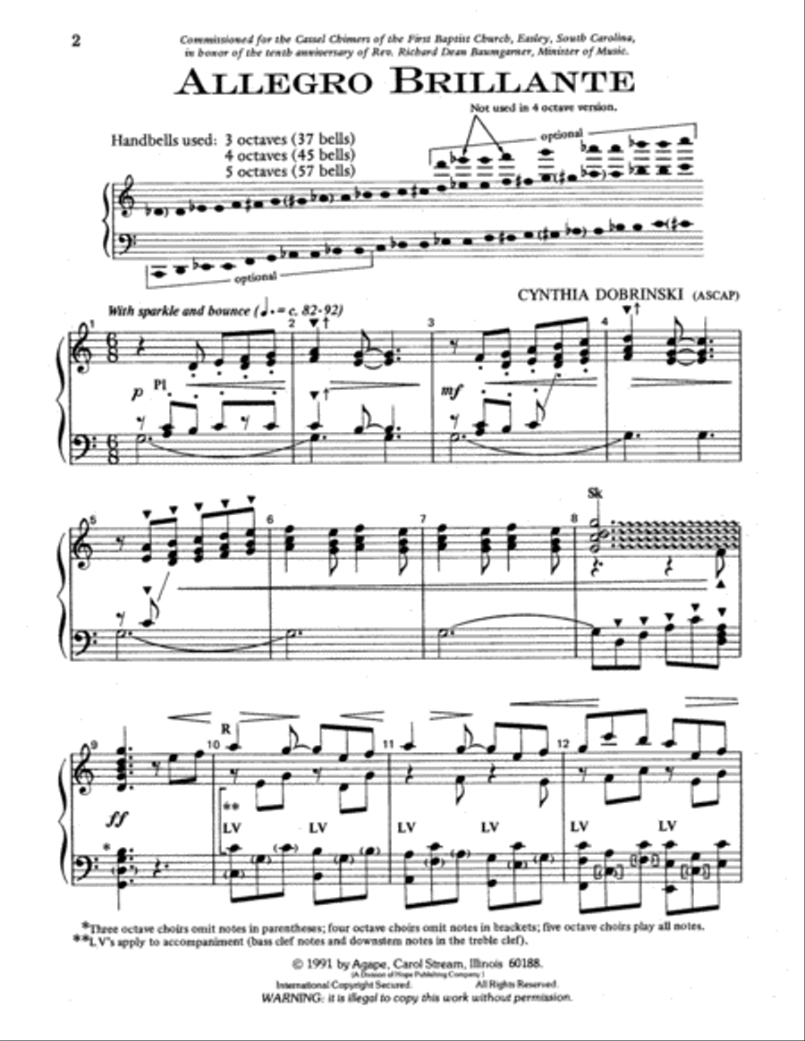 Allegro Brillante Allegro Brillante 5-Octaves scores gallery preview page 2