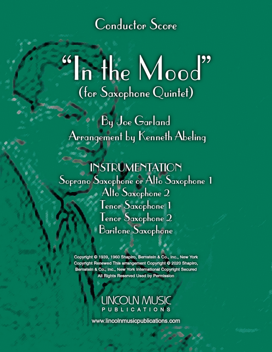 In The Mood Saxophone Quintet scores gallery preview page 1