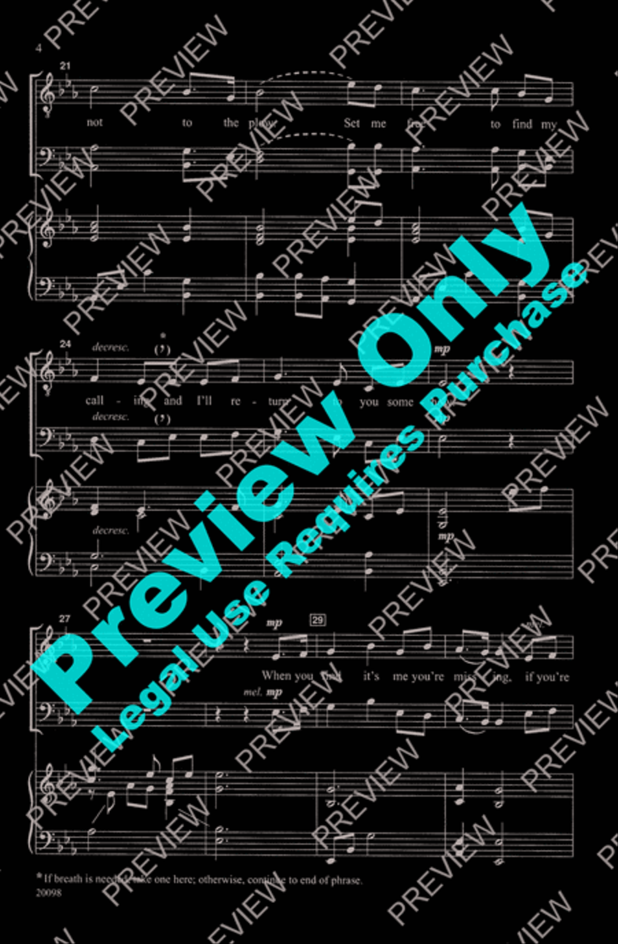 Homeward Bound Men's Choir scores gallery preview page 4