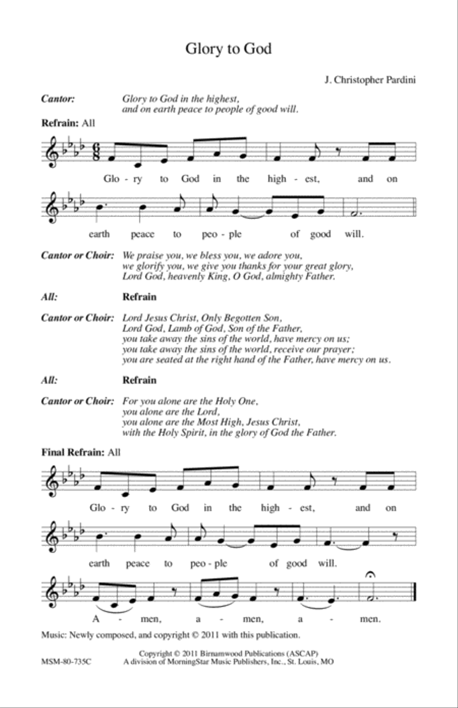 The New Century Mass (Downloadable Assembly Edition) Choir scores gallery preview page 3