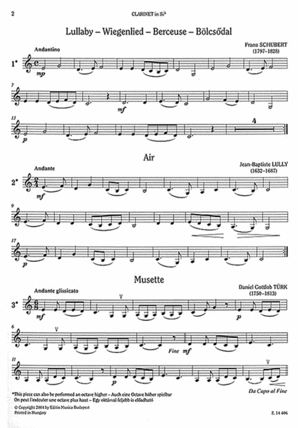 Repertoire for Music Schools
