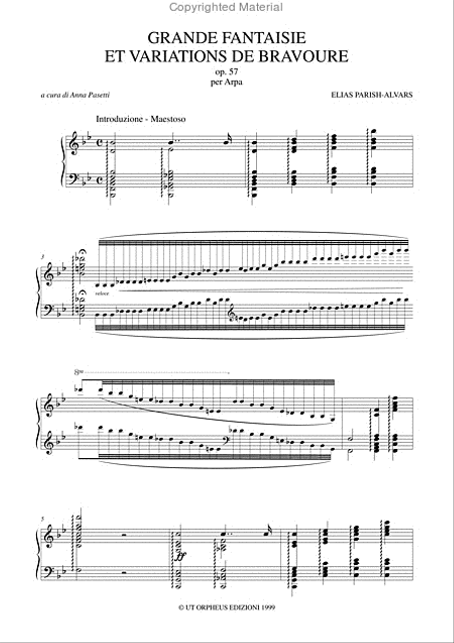 Grande Fantaisie et Variations de bravoure Op. 57 for Harp Harp scores gallery preview page 2
