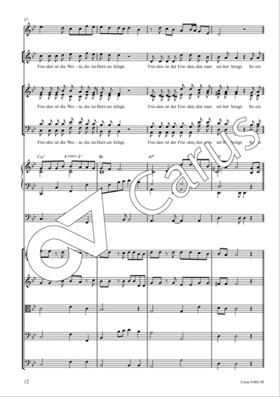 Friedenslied Friedenslied 4-Part scores gallery preview page 13