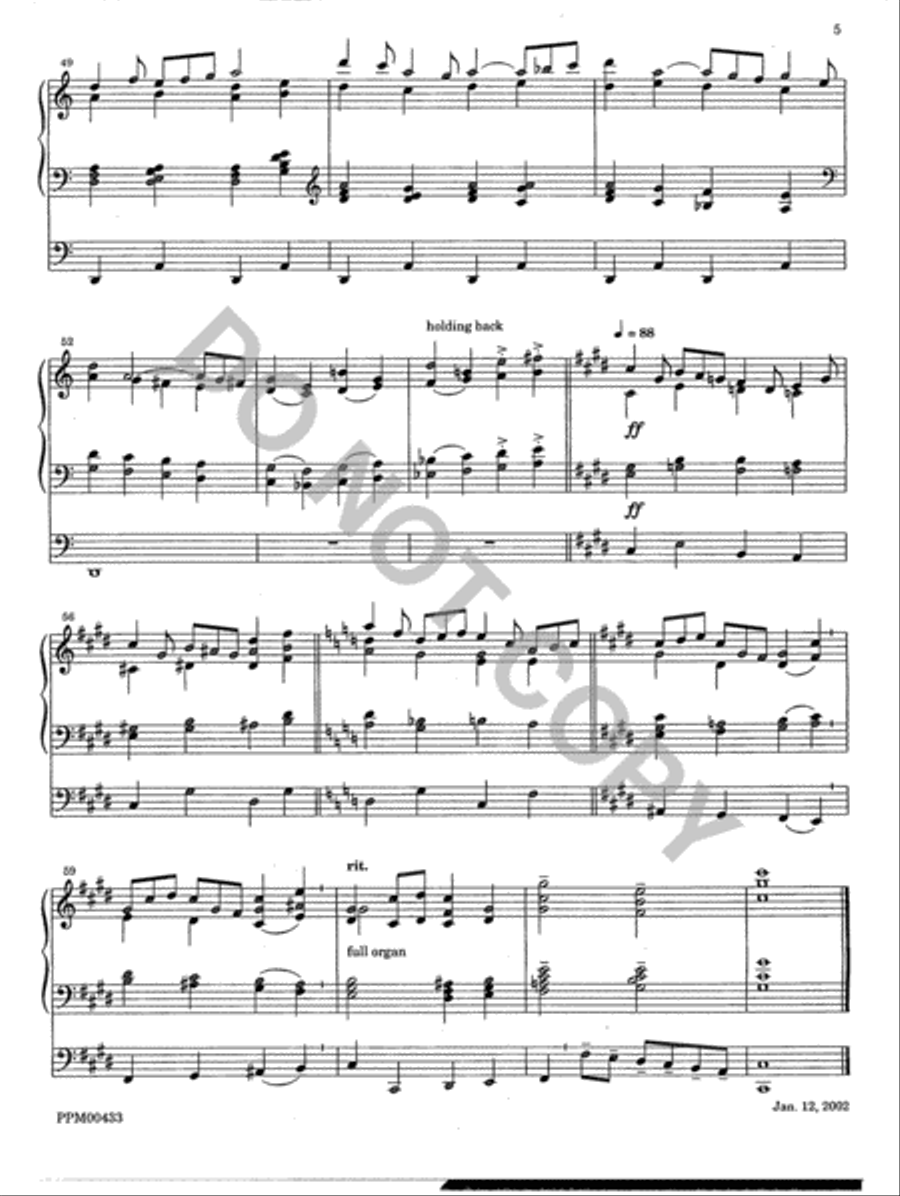 Gigue and Passacaglia Organ scores gallery preview page 6