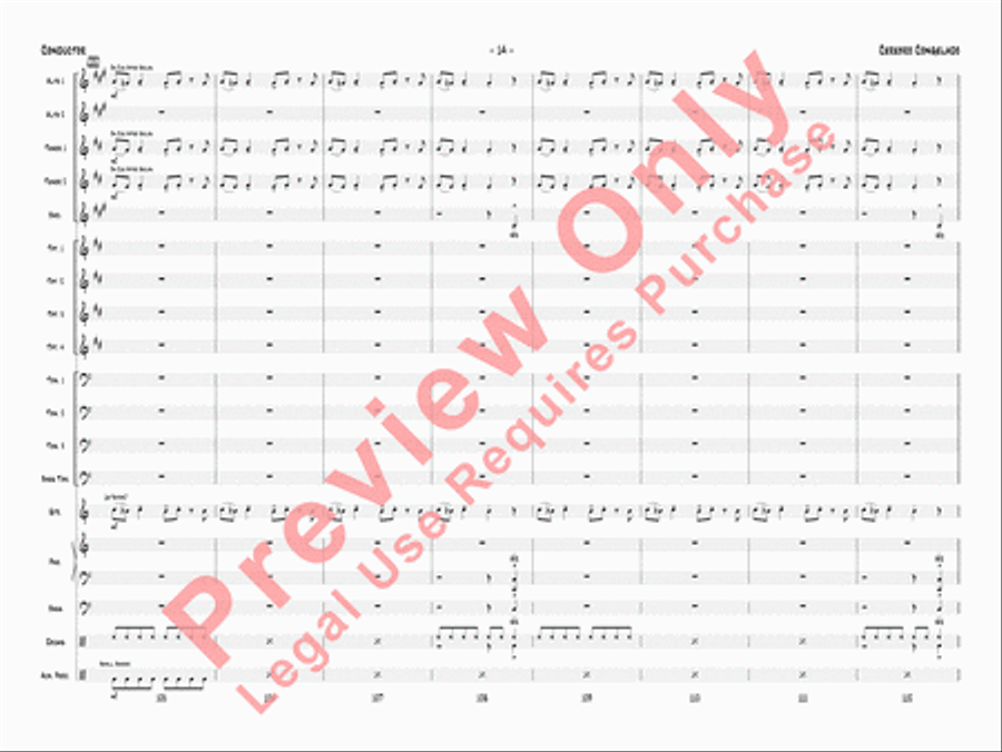 Cerebro Congelado Jazz Ensemble scores gallery preview page 17