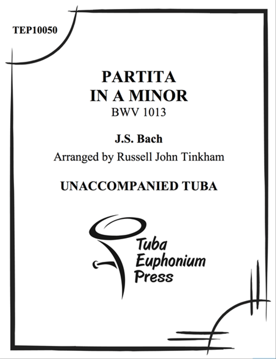 Partita in A Minor, BWV 1013 Tuba scores gallery preview page 1