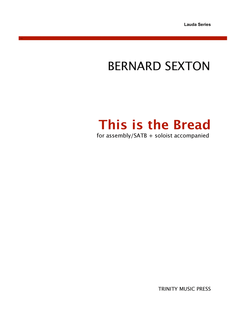 This is the Bread - Communion Song 4-Part scores gallery preview page 1