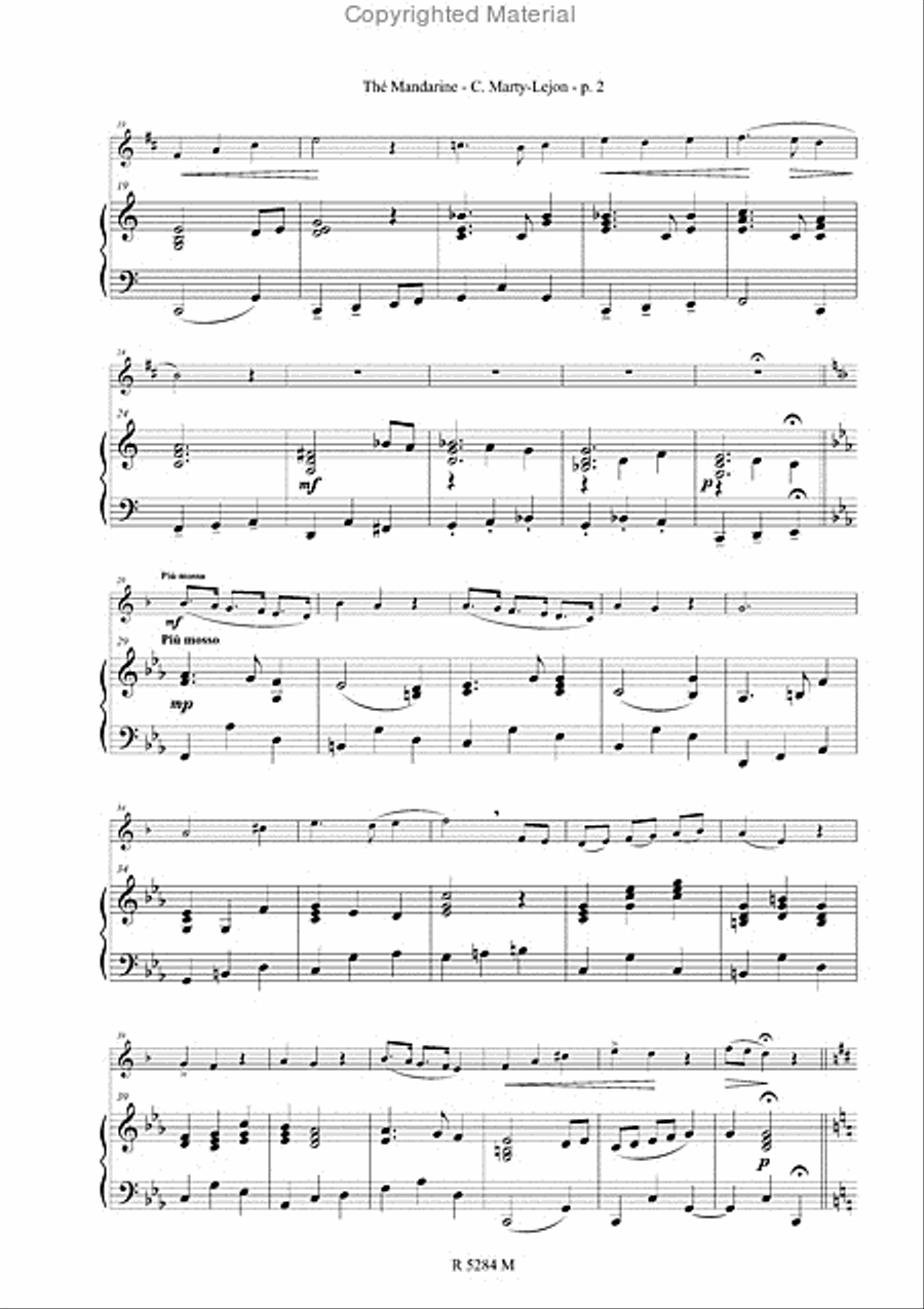 The Mandarine, pour trompette Trumpet Solo scores gallery preview page 3