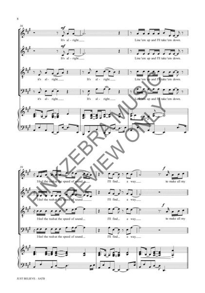 Just Believe SATB image number null