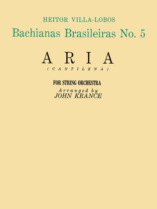 Book cover for Aria (from Bachianas Brasileiras, No. 5)