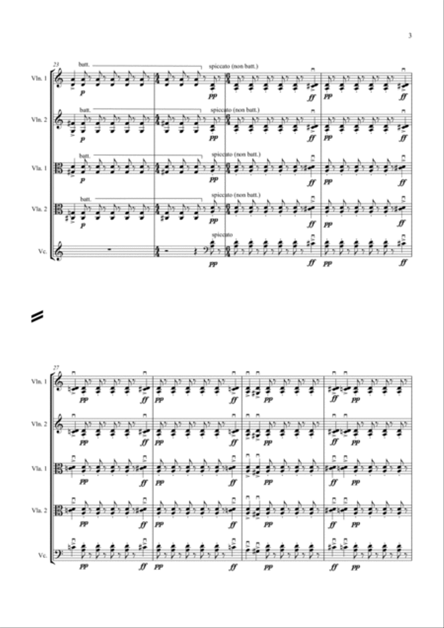 Sentinels String Quintet scores gallery preview page 5