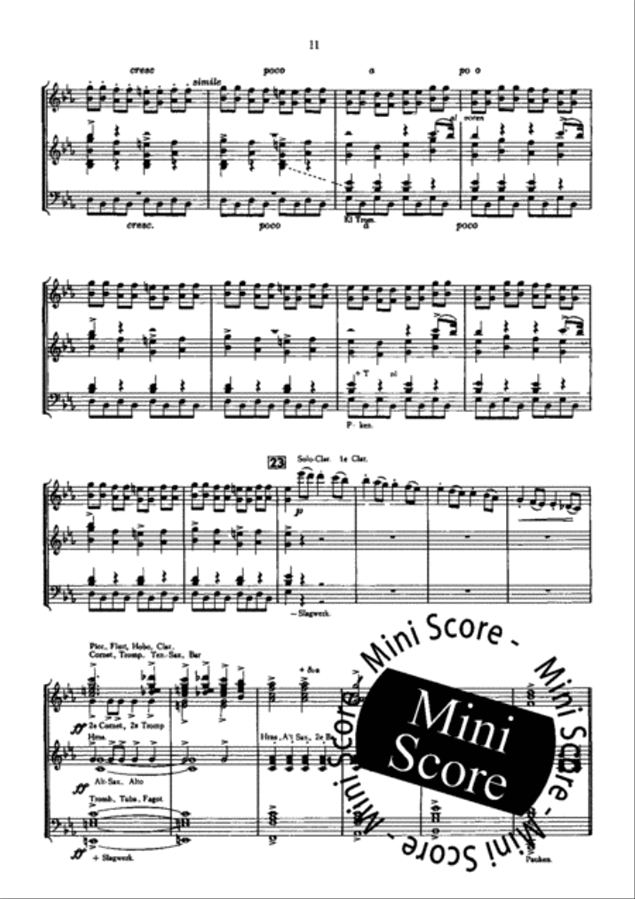 Il Signor Bruschino Concert Band scores gallery preview page 13